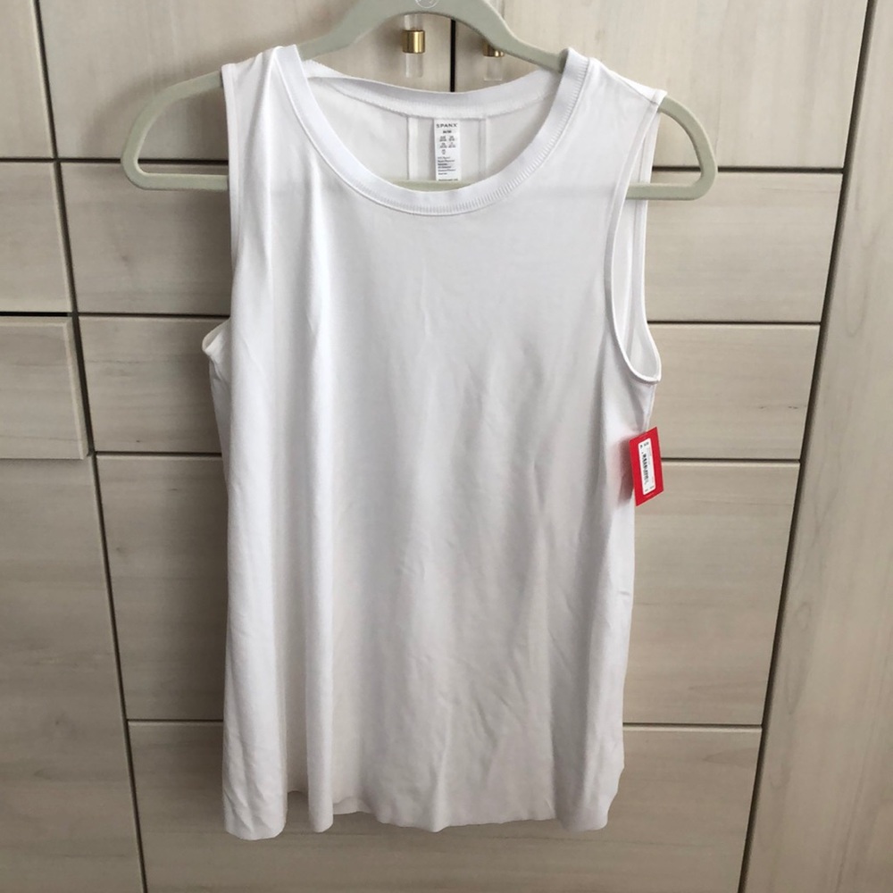 New with tags Spanx muscle tank in white